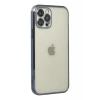 Apple iPhone 12 Pro Kılıf Lensli Silikon - Lacivert