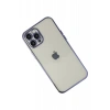 Apple iPhone 12 Pro Kılıf Lensli Silikon - Mor