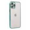 Apple iPhone 12 Pro Kılıf Lensli Silikon - Yeşil