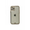 Apple iPhone 12 Pro Kılıf Liva Taşlı Silikon - Siyah