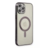Apple iPhone 12 Pro Kılıf Magneticsafe Lazer Silikon - Siyah