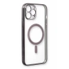 Apple iPhone 12 Pro Kılıf Magneticsafe Lazer Silikon - Siyah