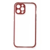 Apple iPhone 12 Pro Kılıf Miami Şeffaf Silikon - Fuşya