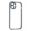 Apple iPhone 12 Pro Kılıf Miami Şeffaf Silikon - Gri