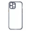 Apple iPhone 12 Pro Kılıf Miami Şeffaf Silikon - Gri