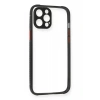 Apple iPhone 12 Pro Kılıf Miami Şeffaf Silikon - Siyah