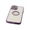 Apple iPhone 12 Pro Kılıf Slot Silikon - Mor