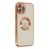 Apple iPhone 12 Pro Kılıf Slot Silikon - Rose Gold