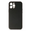 Apple iPhone 12 Pro Max Kılıf Coco Deri Silikon Kapak - Siyah