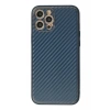 Apple iPhone 12 Pro Max Kılıf Coco Karbon Silikon - Mavi