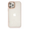Apple iPhone 12 Pro Max Kılıf Dora Kapak - Pudra