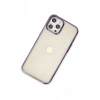 Apple iPhone 12 Pro Max Kılıf Element Silikon - Mor