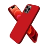 Apple iPhone 12 Pro Max Kılıf First Silikon - Koyu Kırmızı
