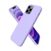 Apple iPhone 12 Pro Max Kılıf First Silikon - Lila