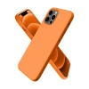 Apple iPhone 12 Pro Max Kılıf First Silikon - Turuncu
