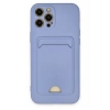 Apple iPhone 12 Pro Max Kılıf Kelvin Kartvizitli Silikon - Lila