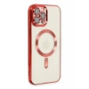 Apple iPhone 12 Pro Max Kılıf Kross Magneticsafe Kapak - Kırmızı