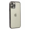 Apple iPhone 12 Pro Max Kılıf Lensli Silikon - Siyah