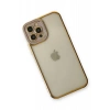 Apple iPhone 12 Pro Max Kılıf Liva Lens Silikon - Lila