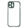 Apple iPhone 12 Pro Max Kılıf Miami Şeffaf Silikon - Koyu Yeşil