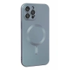Apple iPhone 12 Pro Max Kılıf Moshi Lens Magneticsafe Silikon - Sierra Blue