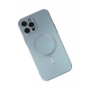 Apple iPhone 12 Pro Max Kılıf Moshi Lens Magneticsafe Silikon - Sierra Blue