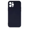 Apple iPhone 12 Pro Max Kılıf Nano içi Kadife Silikon - Lacivert