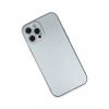 Apple iPhone 12 Pro Max Kılıf Nano içi Kadife Silikon - Sky Blue