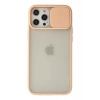 Apple iPhone 12 Pro Max Kılıf Palm Buzlu Kamera Sürgülü Silikon - Pembe