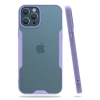 Apple iPhone 12 Pro Max Kılıf Platin Silikon - Lila