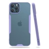 Apple iPhone 12 Pro Max Kılıf Platin Silikon - Lila