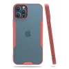 Apple iPhone 12 Pro Max Kılıf Platin Silikon - Pembe
