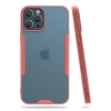 Apple iPhone 12 Pro Max Kılıf Platin Silikon - Pembe