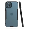 Apple iPhone 12 Pro Max Kılıf Platin Silikon - Siyah