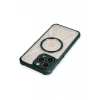 Apple iPhone 12 Pro Max Kılıf Prag Magneticsafe Kapak - Koyu Yeşil