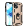 Apple iPhone 12 Pro Max Kılıf Sofya Yüzüklü Silikon Kapak - Gold
