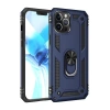 Apple iPhone 12 Pro Max Kılıf Sofya Yüzüklü Silikon Kapak - Lacivert