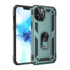 Apple iPhone 12 Pro Max Kılıf Sofya Yüzüklü Silikon Kapak - Yeşil