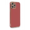 Apple iPhone 12 Pro Max Kılıf Volet Silikon - Kırmızı