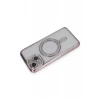 Apple iPhone 13 Kılıf Joke Simli Magneticsafe Kılıf - Pembe