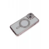 Apple iPhone 13 Kılıf Joke Simli Magneticsafe Kılıf - Pembe