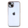 Apple iPhone 13 Kılıf Lensli Silikon - Gold
