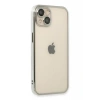 Apple iPhone 13 Kılıf Lensli Silikon - Gümüş
