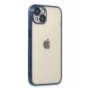 Apple iPhone 13 Kılıf Lensli Silikon - Lacivert