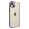 Apple iPhone 13 Kılıf Lensli Silikon - Mor