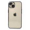 Apple iPhone 13 Kılıf Lensli Silikon - Siyah