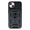 Apple iPhone 13 Kılıf Pars Lens Yüzüklü Silikon - Lacivert