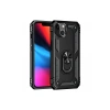 Apple iPhone 13 Kılıf Sofya Yüzüklü Silikon Kapak - Siyah
