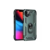 Apple iPhone 13 Kılıf Sofya Yüzüklü Silikon Kapak - Yeşil
