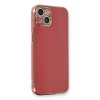 Apple iPhone 13 Kılıf Volet Silikon - Kırmızı